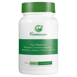 Top 5 Magnésios - Magnésio L-Treonato (Magtein) + Dimalato + Taurato + Citrato + Glicina