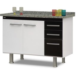 GABINETE BALCÃO DE COZINHA SEM PIA - TRADICIONAL
