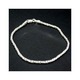 Pulseira de prata 925 de elos 18 cm / 2 mm