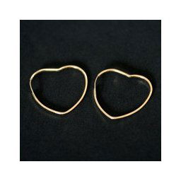 Brinco de Ouro 18k 0750 Coração