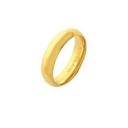 Aliança Super Anatômica de Ouro 18k 750 Largura 5.50mm Altura 2.10mm