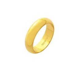 Aliança de Ouro 18k 750 Largura 6.00mm Altura 2.00mm