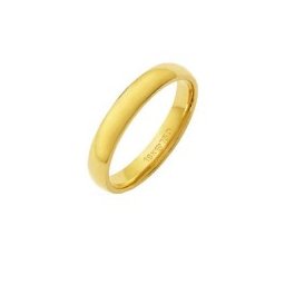 Aliança Super Anatômica de Ouro 18k 750 Largura 3.50mm Altura 1.50mm