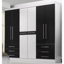 GUARDA ROUPAS MOBILE 6 PORTAS E 6 GAVETAS