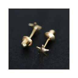 Brinco de Ouro 18k Estrela