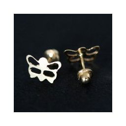 Brinco de Ouro 18k Borboleta