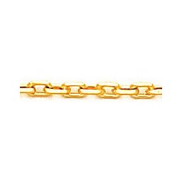 Corrente de Ouro Amarelo 18k Elos Regular Pequena 50 cm / 0.8 mm
