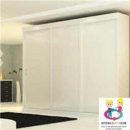 Guarda Roupa Branco Glamour 3 Portas