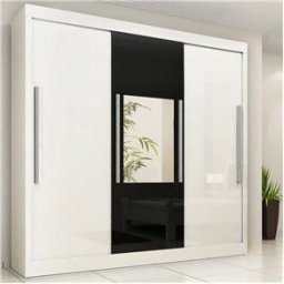Guarda Roupa Glamour c/ Espelho 3 Portas e 6 Gavetas