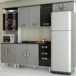 COZINHA INGLESA GLAMOUR STYLE 3 PEÇAS