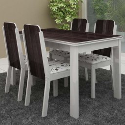 MESA DE JANTAR DEL'A FRANCE 6 CADEIRAS
