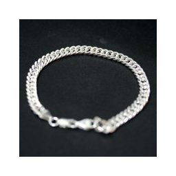 Pulseira de prata 925 de elos 20 cm / 6 mm