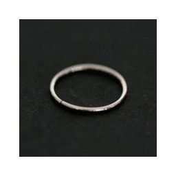 Piercing de Nariz de Ouro Branco 18k de Argola Simples