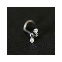 Piercing de Ouro Branco 18k 0750 de S