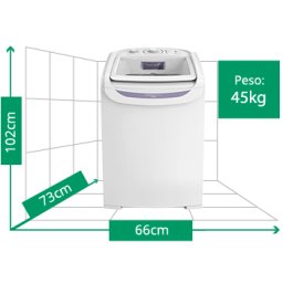 LAVADORA DE ROUPAS ELETROLUX 13KG C/ TURBO LAVAGEM 12 PROGRAMAS