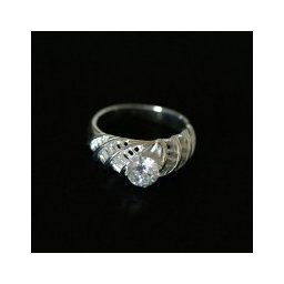 Anel de Prata 925 DNA com Zirconia