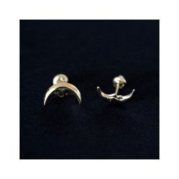 Brinco de Ouro 18k Lua