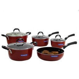 JOGO DE PANELAS ALUMÍNIO ESPELHADO 5 PEÇAS TRAMONTINA