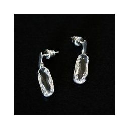Brinco de Prata 925 M. Daiane com Pedra Strass