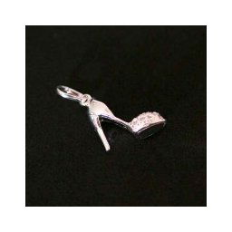 Pingente de Prata 925 Sapato Fashion