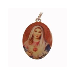 Pingente de Ouro com foto gravada / Fotogravação Colorida 15.7mm x 13mm