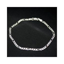 Pulseira de prata 925 de elos 18 cm / 2 mm
