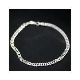 Pulseira de prata 925 de elos 18 cm / 4 mm