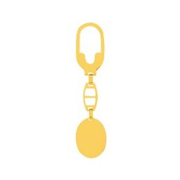 Chaveiro de Ouro 18k com foto gravada / Fotogravação 30 mm x 21 mm / 9.2 g