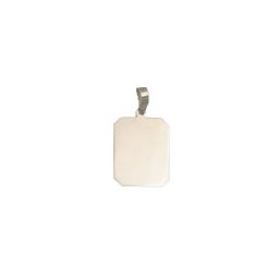 Pingente de Ouro Branco com foto gravada / Fotogravação 19 mm x 15mm / 1.2 g