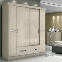 GUARDA-ROUPAS 4 PORTAS 2 GAVETAS PRIME UV - DITALIA