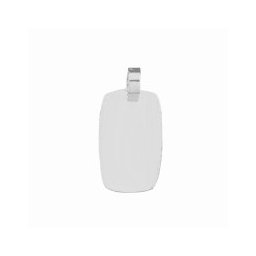 Pingente de Ouro Branco com foto gravada / Fotogravação 21.5 mm x 12.9 mm / 0.85 g