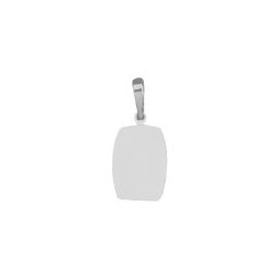 Pingente de Ouro Branco com foto gravada / Fotogravação 15.2 mm x 11.2 mm / 0.8 g