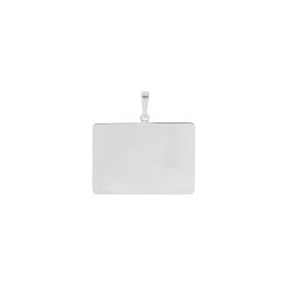 Pingente de Ouro Branco com foto gravada / Fotogravação 21 mm x 30 mm / 3.2 g