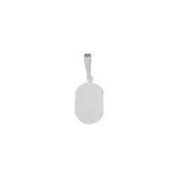 Pingente de Ouro Branco com foto gravada / Fotogravação 10.3 mm x 8.5 mm / 0.35 g