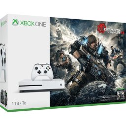 CONSOLE XBOX ONE 1TB V17S ULTRA HD 4K + CONTROLE + JOGO Gears Of War 4 - BRANCO
