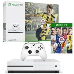 CONSOLE XBOX ONE 500GB V17S ULTRA HD 4K + CONTROLE - BRANCO + 01 Jogo FIFA 2017