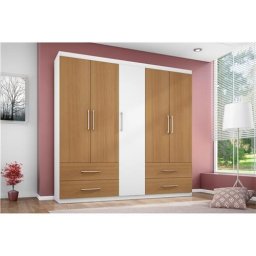 GUARDA-ROUPAS COM 5 PORTAS 4 GAVETAS LE PRIM'E
