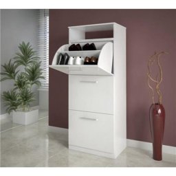 SAPATEIRA 3 PORTAS BRANCO MDP UV