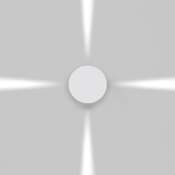 Artemide venkovní nástěnné svítidlo Effetto Round 11 W 220-240 V 3000K 4 úzké paprsky