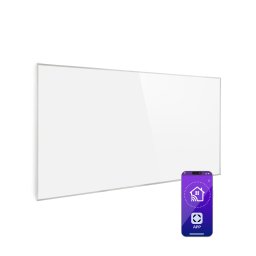 Klarstein Wonderwall 600 Smart, infračervený ohřívač, 60 x 100 cm, 600 W, časovač, IP24, bílý
