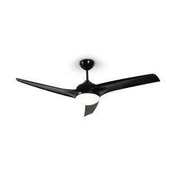 Klarstein Figo, stropní ventilátor, 52" (132 cm) Ø, výkon: 55 W, černý