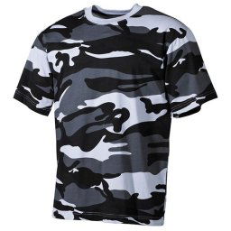MFH triko kr.rukáv bavlněné US SKY BLUE CAMO vel.L