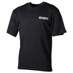 Triko SECURITY krátký rukáv ČERNÉ vel. 4XL