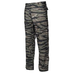 MFH kalhoty US střih BDU rip-stop TIGER STRIPE CAMO vel.L
