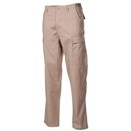 MFH kalhoty US střih BDU rip-stop PÍSKOVÉ vel.3XL