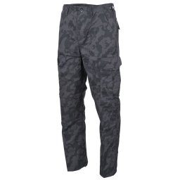 Kalhoty US střih BDU rip-stop NIGHTCAMO vel. L