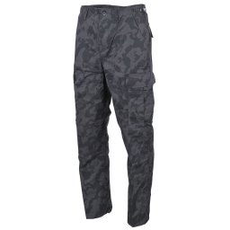 MFH kalhoty US střih BDU rip-stop NIGHTCAMO vel.XXL