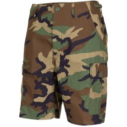 Kraťasy US střih BDU rip-stop WOODLAND vel. L