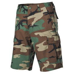 MFH kraťasy US střih BDU rip-stop WOODLAND vel.XXL