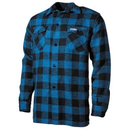 FOX Outdoor košile kostkovaná dřevorubecká MODRÁ/ČERNÁ vel.S